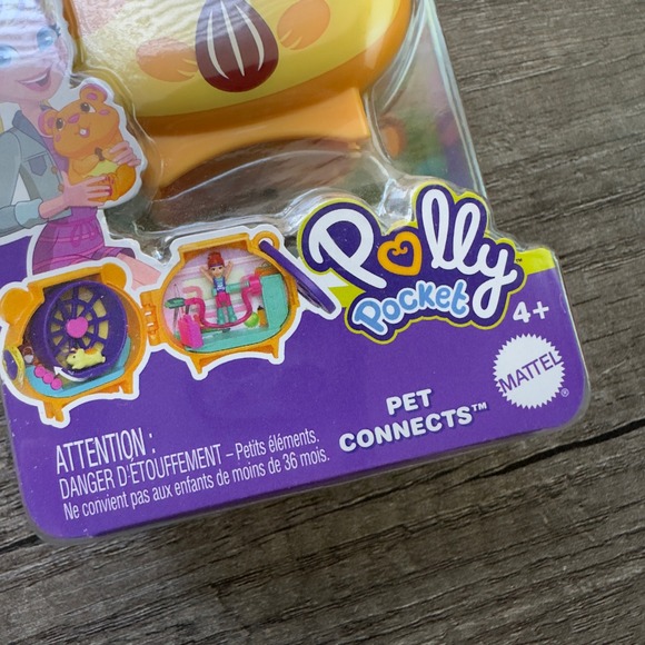 Polly Pocket Pet Connects Compact Hamster Micro Playset Polly Doll By Mattel - Picture 3 of 7